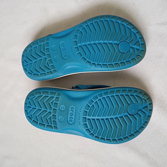 Crocs Kids Shark Sling Back Flip Flops - Picture 5 of 7